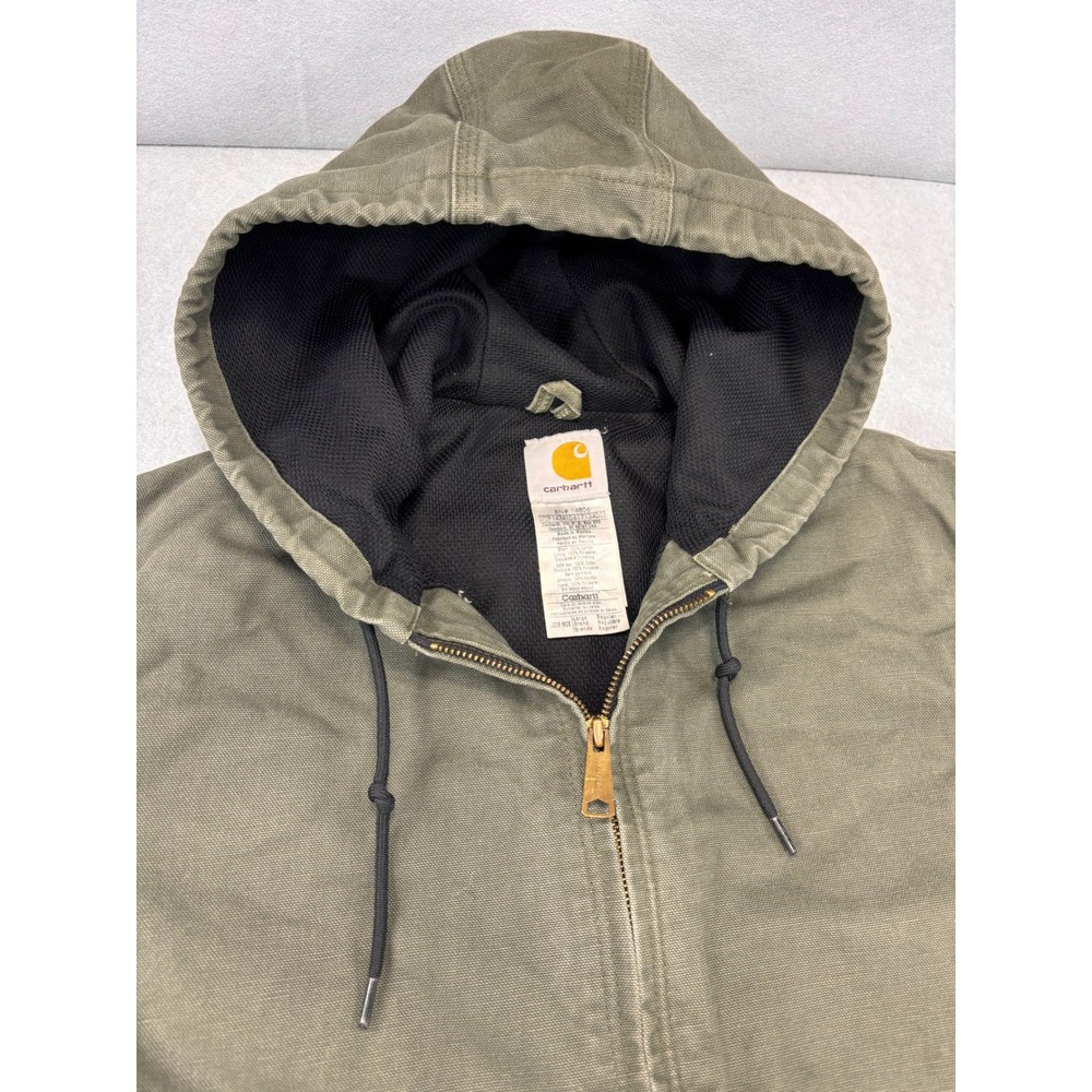 Vintage Carhartt Jacket Olive green Made In USA Size Large RN# 14806 Y2K - Picture 7 of 12